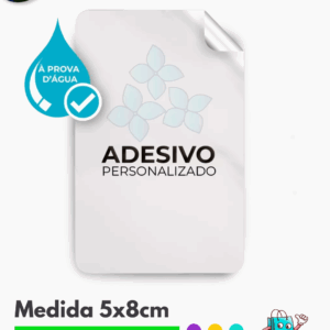 Adesivo Brilho 5x8cm cartela 50 unidades