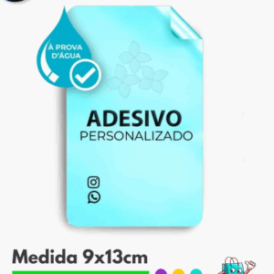 Adesivo Brilho 9x13cm cartela 25 unidades